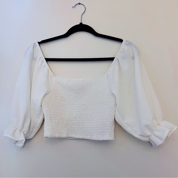 BCBGeneration Smocked Crop Rop - Picture 4 of 5